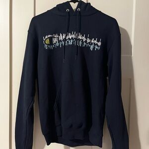 Champion Navy Blue Design Hoodie #Champion #Relaxed #Vintage